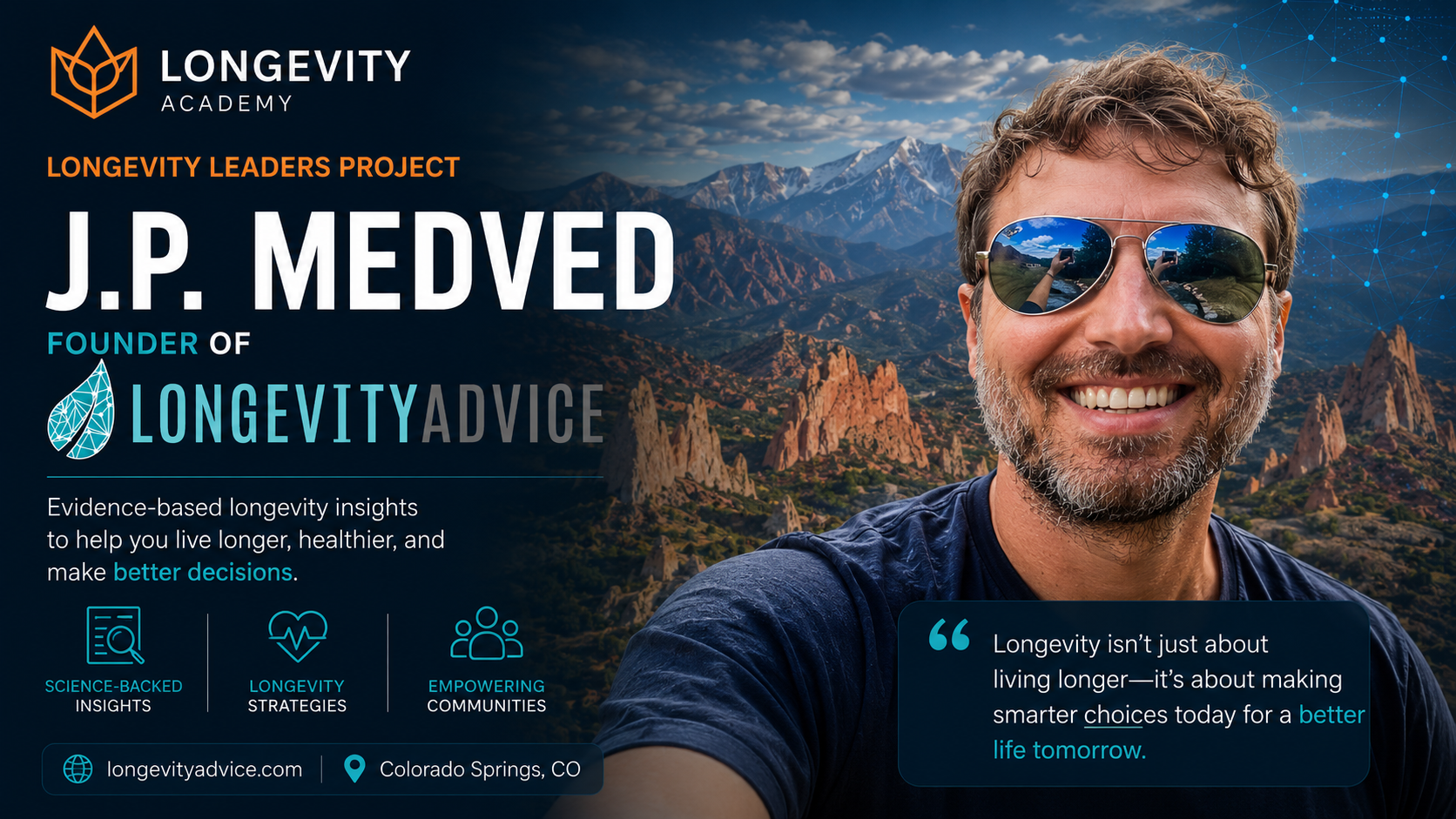 J.P. Medved Longevity Leaders Longevity Leaders J.P. Medved Longevity Advice